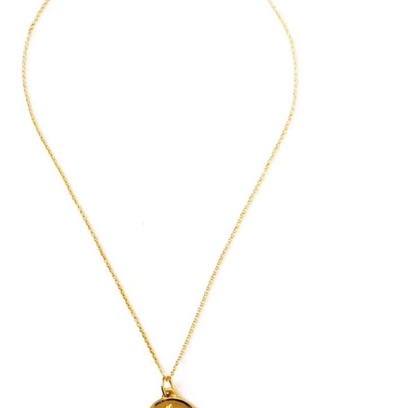 NEW Tory Burch Josephine Coin Necklace 18k GP - Picture 5 of 6